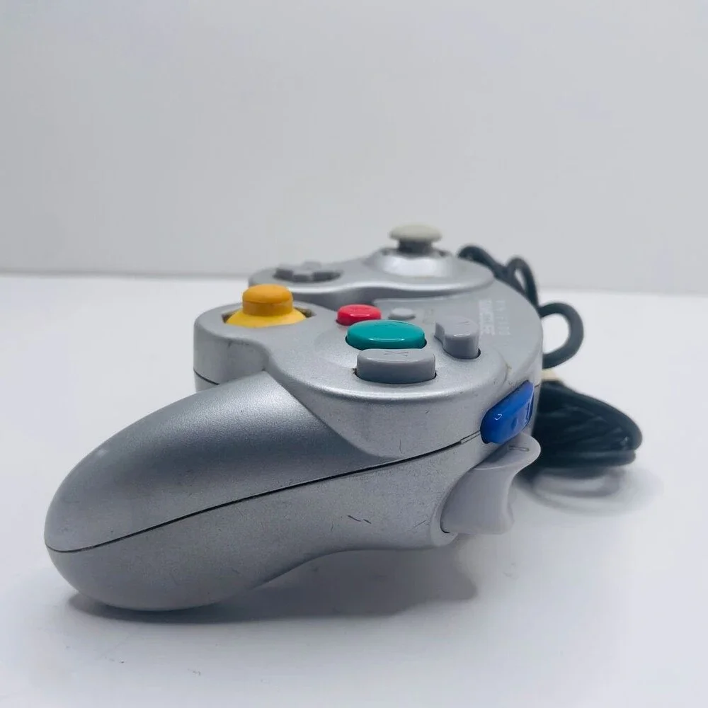OEM Platinum Silver Nintendo GameCube Wired GC Controller DOL-003